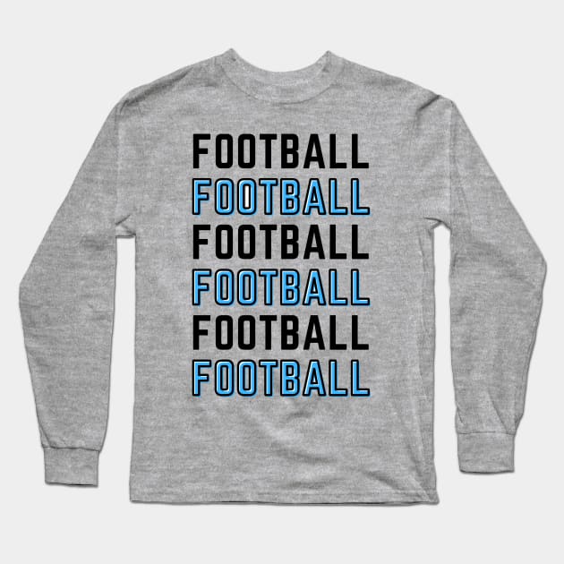 FOOTBALL Long Sleeve T-Shirt by contact@bluegoatco.com